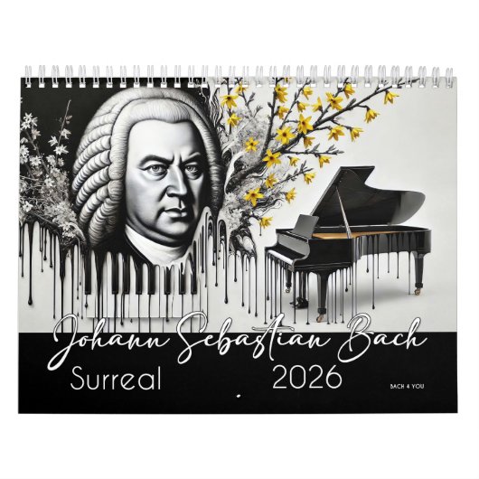 Johann Sebastian Bach Portraits: Surreal 2026 Kalender (Titelbild)