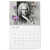 Johann Sebastian Bach Portraits: Surreal Kalender (Mär 2026)