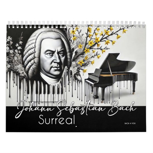 Johann Sebastian Bach Portraits: Surreal Kalender (Titelbild)