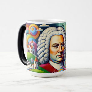 Johann Sebastian Bach: Porträt in einer modernen M Verwandlungstasse