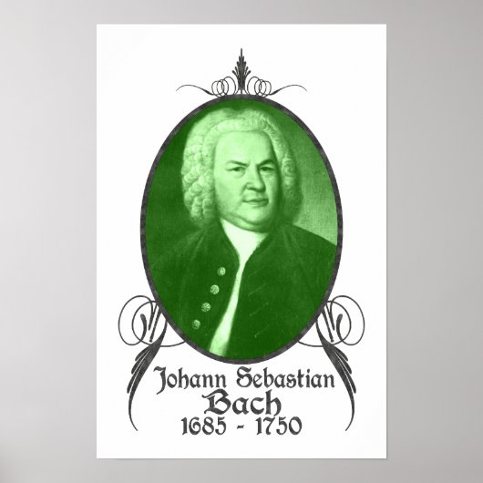 Johann Sebastian Bach Poster (Vorne)