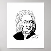 Johann Sebastian Bach Poster (Vorne)