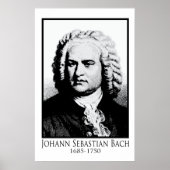 Johann Sebastian Bach Poster (Vorne)