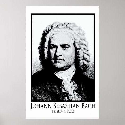Johann Sebastian Bach Poster (Vorne)