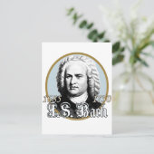 Johann Sebastian Bach Postkarte (Stehend Vorderseite)