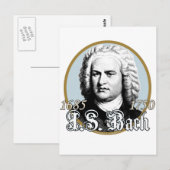 Johann Sebastian Bach Postkarte (Vorne/Hinten)