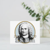 Johann Sebastian Bach Postkarte (Stehend Vorderseite)