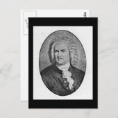 Johann Sebastian Bach Postkarte (Vorne/Hinten)