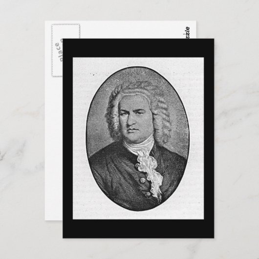 Johann Sebastian Bach Postkarte (Vorne/Hinten)