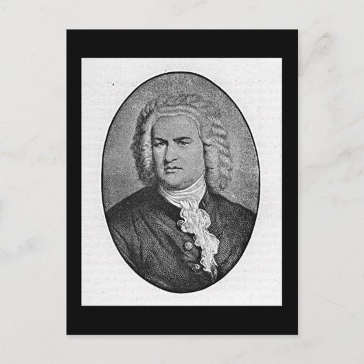 Johann Sebastian Bach Postkarte (Vorderseite)