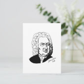 Johann Sebastian Bach Postkarte (Stehend Vorderseite)