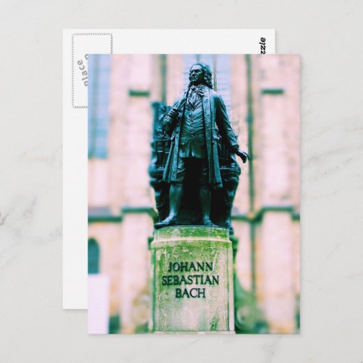 Johann Sebastian Bach Postkarte (Vorne/Hinten)