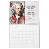 Johann Sebastian Bach Quotes and Portraits 2026 Kalender (Feb 2026)