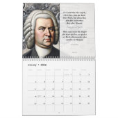 Johann Sebastian Bach Quotes and Portraits 2026 Kalender (Jan 2026)