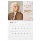 Johann Sebastian Bach - Quotes/Tributes, 2026 Kalender (Feb 2027)