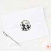Johann Sebastian Bach Runder Aufkleber (Umschlag)