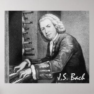 Johann Sebastian Bach-schöne Kunst Poster