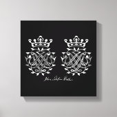 Johann Sebastian Bach seal on canvas Leinwanddruck (Vorderseite)