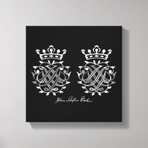Johann Sebastian Bach seal on canvas Leinwanddruck