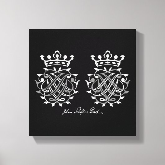 Johann Sebastian Bach seal on canvas Leinwanddruck (Vorderseite)
