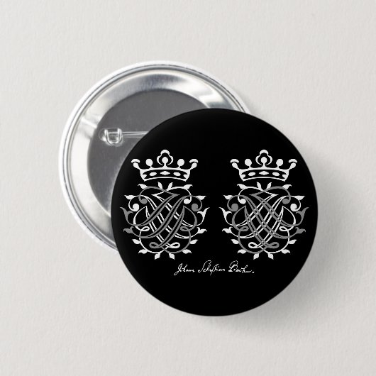 Johann Sebastian Bach Siegel Button (Vorne & Hinten)