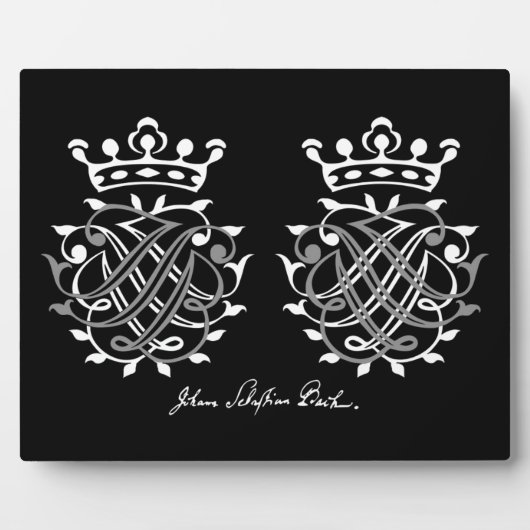 Johann Sebastian Bach Siegel Fotoplatte (Vorderseite)