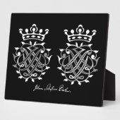 Johann Sebastian Bach Siegel Fotoplatte (Seite)