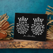 Johann Sebastian Bach Siegel Fotoplatte (Seite)