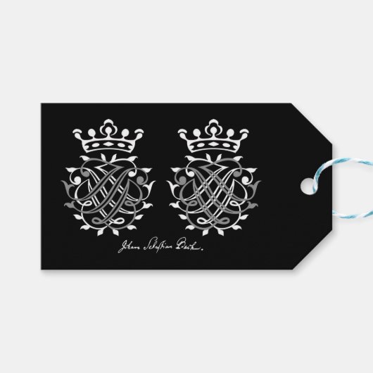 Johann Sebastian Bach Siegel Geschenkanhänger (Vorderseite (Horizontal))