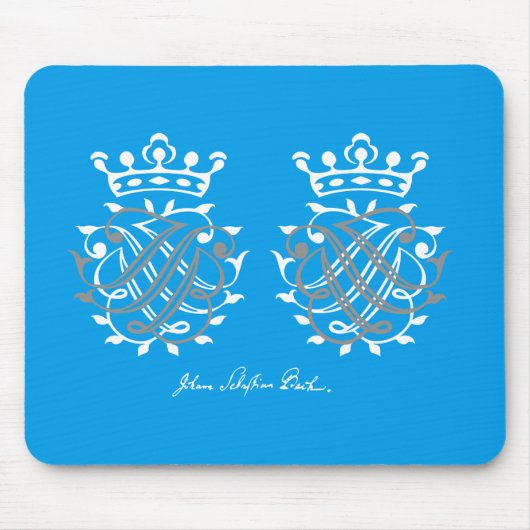 Johann Sebastian Bach Siegel JSB + BSJ Mousepad (Vorne)