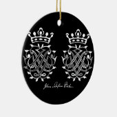 Johann Sebastian Bach Siegel Keramik Ornament (Rechts)