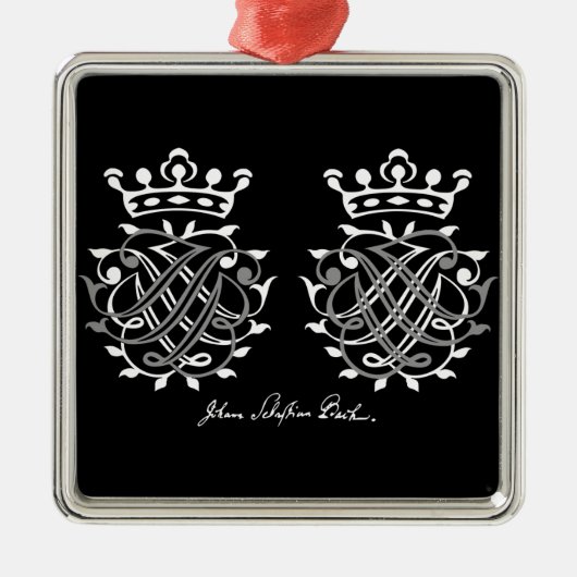 Johann Sebastian Bach Siegel Ornament Aus Metall (Vorne)