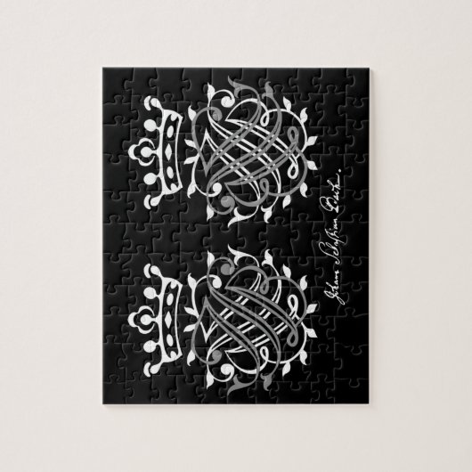 Johann Sebastian Bach Siegel Puzzle (Vertikal)