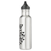 Johann Sebastian Bach Siegel Wappen Monogram Insig Edelstahlflasche (Rechts)