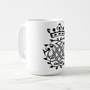 Johann Sebastian Bach Siegel Wappen Monogram Insig Kaffeetasse