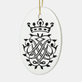 Johann Sebastian Bach Siegel Wappen Monogram Insig Keramik Ornament (Links)