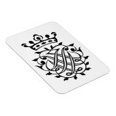 Johann Sebastian Bach Siegel Wappen Monogram Insig Magnet (Rechte Seite)