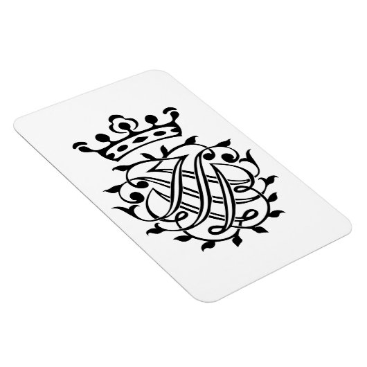 Johann Sebastian Bach Siegel Wappen Monogram Insig Magnet (Rechte Seite)