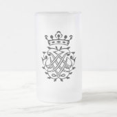 Johann Sebastian Bach Siegel Wappen Monogram Insig Mattglas Bierglas (Mittel)