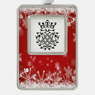 Johann Sebastian Bach Siegel Wappen Monogram Insig Rahmen-Ornament Silber