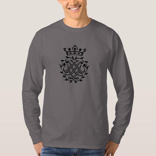 Johann Sebastian Bach Siegel Wappen Monogram Insig T-Shirt (Vorderseite)