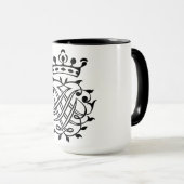 Johann Sebastian Bach Siegel Wappen Monogram Insig Tasse (VorderseiteRechts)