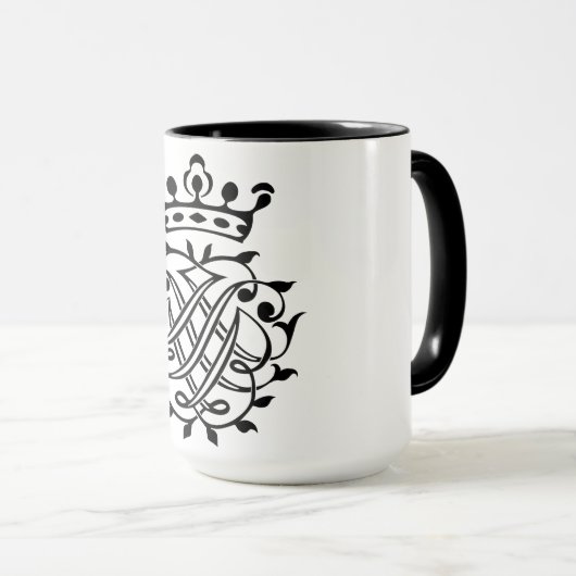 Johann Sebastian Bach Siegel Wappen Monogram Insig Tasse (VorderseiteRechts)