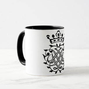 Johann Sebastian Bach Siegel Wappen Monogram Insig Tasse