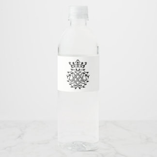 Johann Sebastian Bach Siegel Wappen Monogram Insig Wasserflaschenetikett