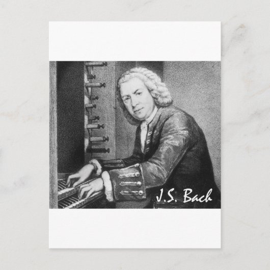 Johann Sebastian Bach Stuff Postkarte (Vorderseite)