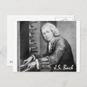 Johann Sebastian Bach Stuff Postkarte (Vorne/Hinten)