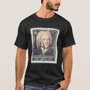 Johann Sebastian Bach Vintage postalische Briefmar T-Shirt