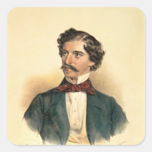 Johann Strauss das Älteste Quadratischer Aufkleber