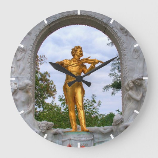 Johann Strauss Große Wanduhr (Vorderseite)